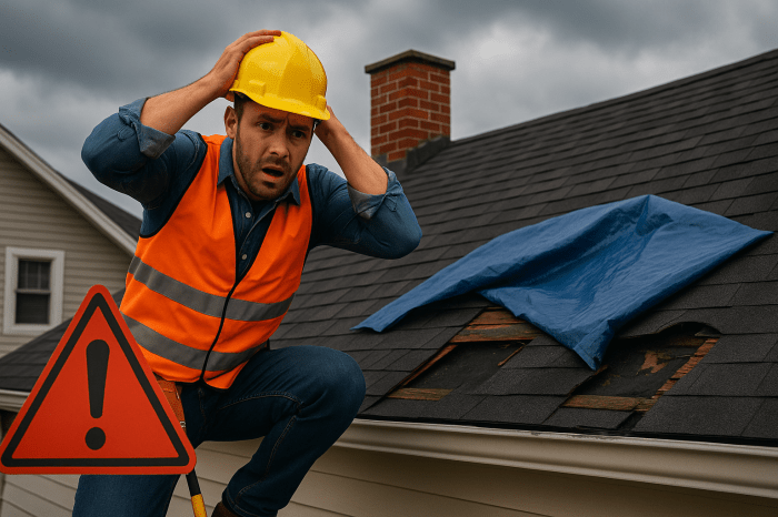 Roofing emergency call services